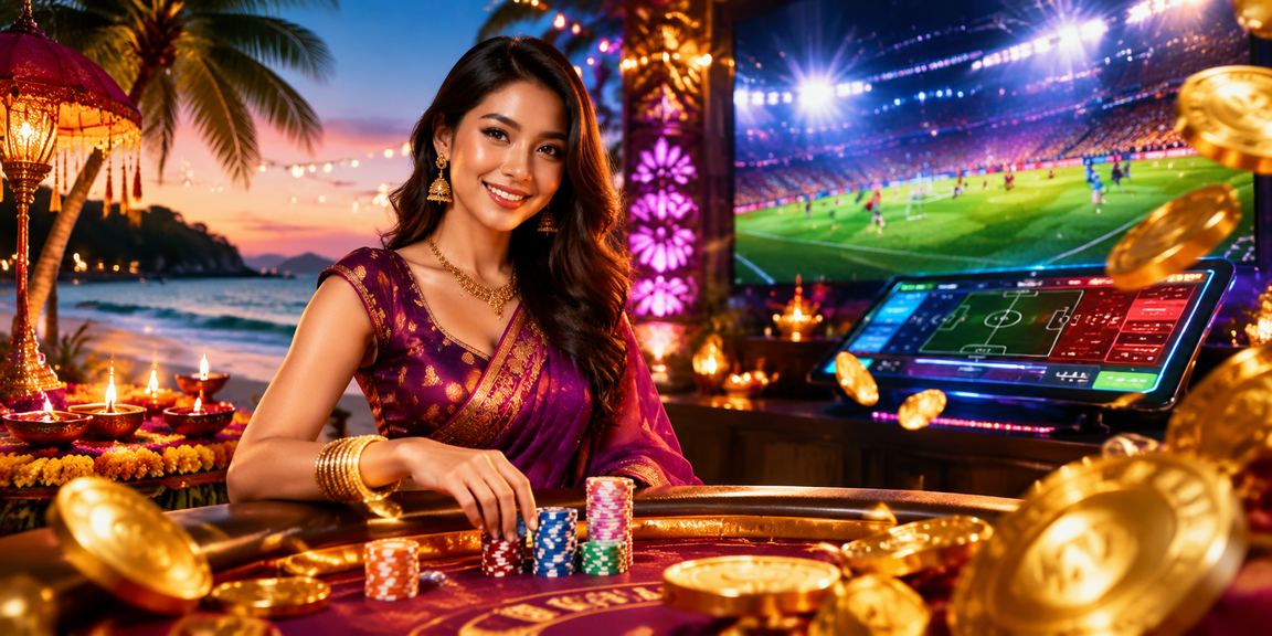 Pertaruhan bola sepak bergaya Melayu di Langkawi dengan paparan skor neon ungu