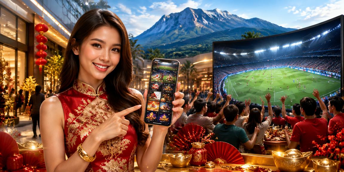 Suasana taruhan bola sepak bergaya Melayu di Sabah dengan neon gelap